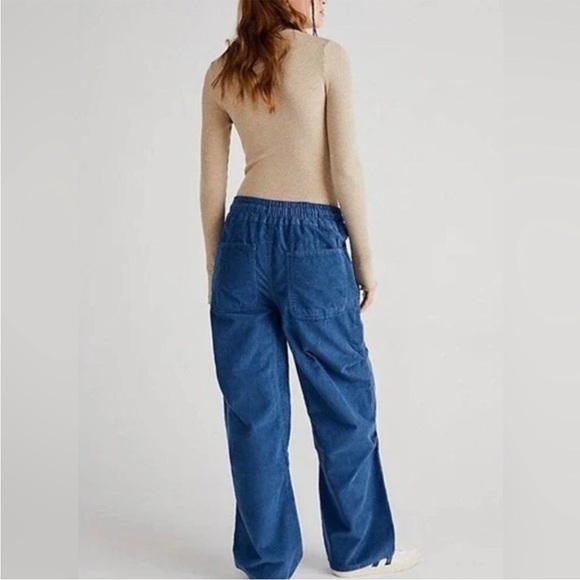 Free People We The Free Modern Love High Rise Pull On Corduroy Jeans - Picture 2 of 5
